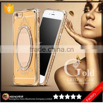 Keno New Luxury electroplate bling bling cell phone covers for girls