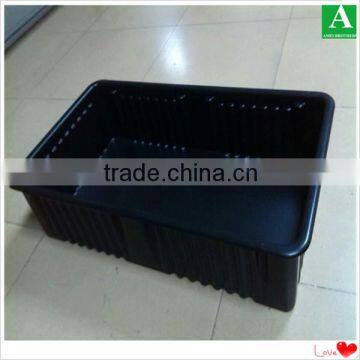 Black Thick Vacuum Forming Plastic ps Tray Without Flocking photo-4