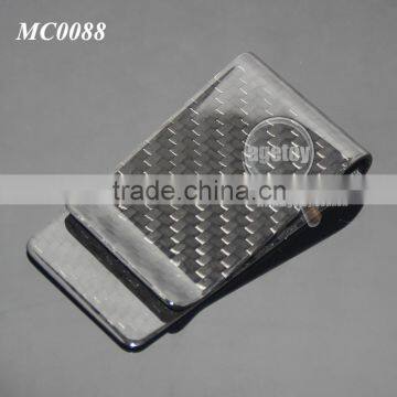 Box Packing Up-market Promotional Wholesale 100% Carbon Fiber Money Clip photo-2