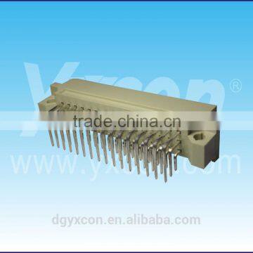 High quality 2.54mm pitch 16 pin three row DIN 41612 90 degree male DIN connector