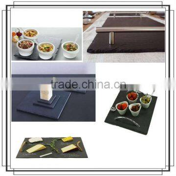 Nature stone slate dinnerware stone plate for restaurant