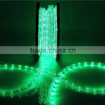 Green 1/2" 2wires 36leds per meter 15m 120V Led Rope Light