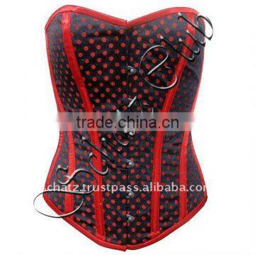 Fullbust Polka Dots Corset with steel bones