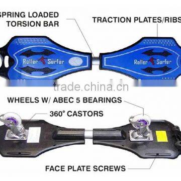 2 PU wheel long waveboard
