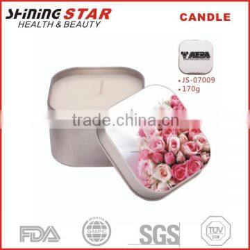 heart round boxes for aromatic candles