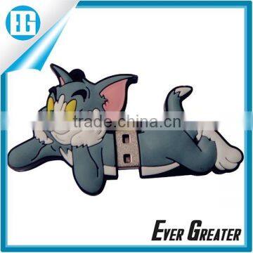 cute novelty animal usb flash drive,high power capacity portable pocket usb rubber pen drive