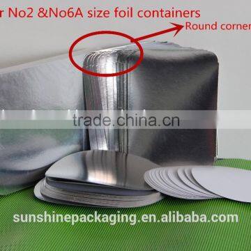 OEM cardboard lid for foil container