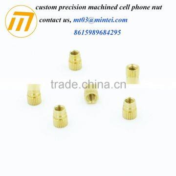 brass round knurling threaded nut Inserts for plastic