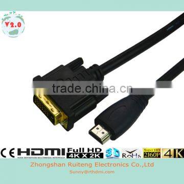 HDMI to DVI cable with Ethernet support 3D