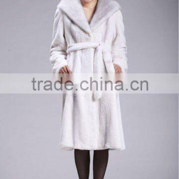 Shawls hooded rex rabbit fur coat