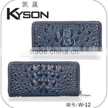 Zipper leather lady casual clutch short wallet card bag China manufacturer