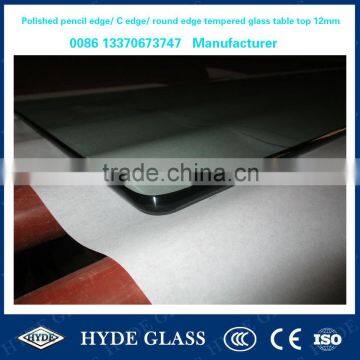 8-12mm tempered colored shaped table top furniture glass