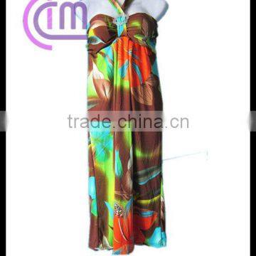 newest style no MOQ wholesale knitted spandex beach dress