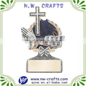 Polyresin cross design souvenirs plaque gifts