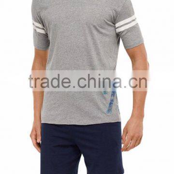 Wholesale Summer Soft Short Suit Men's 100% Cotton Pajamas Set