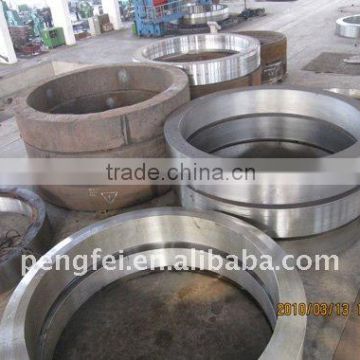 support ring of new type dry process rotary kiln