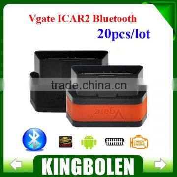 2015 100% Original Vgate iCar2 Bluetooth OBD Scanner iCar 2 elm327 Diagnostic Interface code scanner with high performance