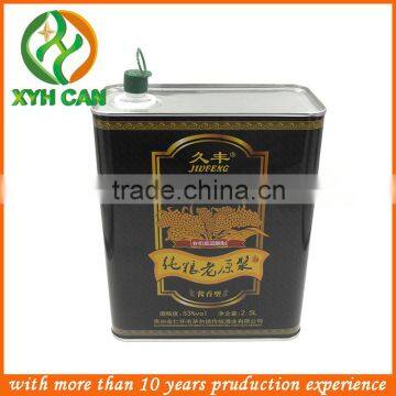 novel printing packaing tin can from china character