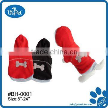 Fleece pet clothes for rabbits with hat