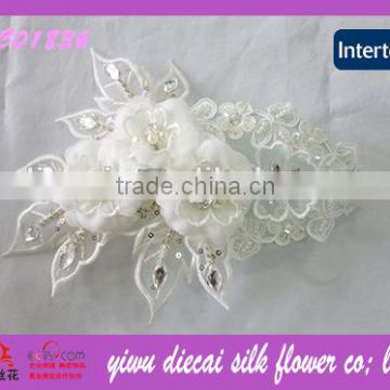 Bead and Rhinestone Decorated Wedding Flower