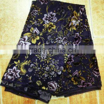 High Quality Beautiful of the Latest Design Velvet African Lace Fabrics photo-3