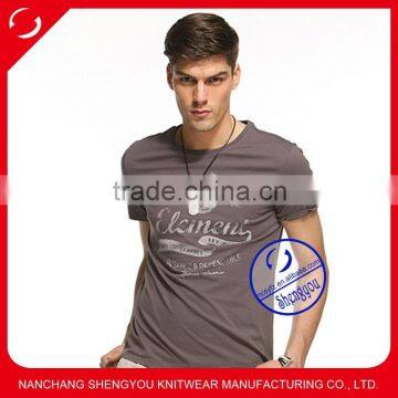 Custom combed cotton men's print t-shirt wholesale china