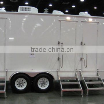 Portable toilet with trailer,trailer toilet, Portable Toilet, Movable trailer Toilet