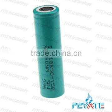 Samsung High capacity lithium battery cell INR18650 1500mAh 3.7V Samsung rechargeable li-ion battery for camera