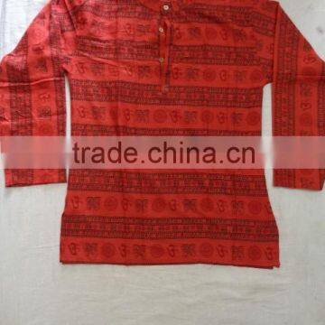 om Printed Indian Hippy Gents Shirts photo-2