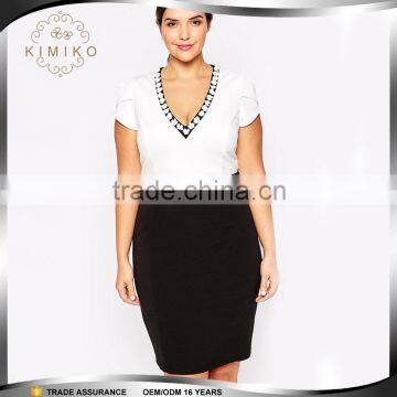 China Supplier Big Size Fat Women Dress Patterns