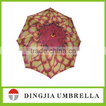semi-auto open straight umbrella with customized print