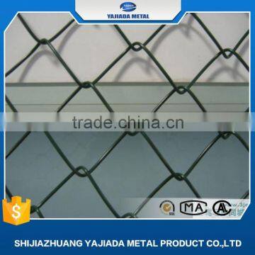 decorative green pvc coated chain link fence for sale