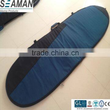 Durable 600D polyester foam padding long board surfboard bag with Wax/fin pocket