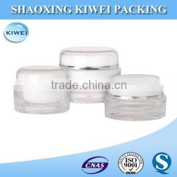 Cosmetic acrylic jar and bottle for cream