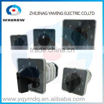 HZ5B YMZ12 Combination switches electrical momentary Changeover rotary cam switch 20-125A 1-7pole sliver contacts