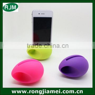 Lovely music egg speaker silicone egg shaped speaker loud speaker for iphone