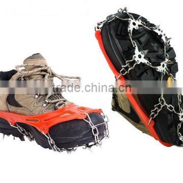 8/10/12/14/18 tines teeth Ice Snow Ghat Non-Slip Spikes Shoes Boots Grippers Crampon Walk Cleats outdoor sports hiking climbing