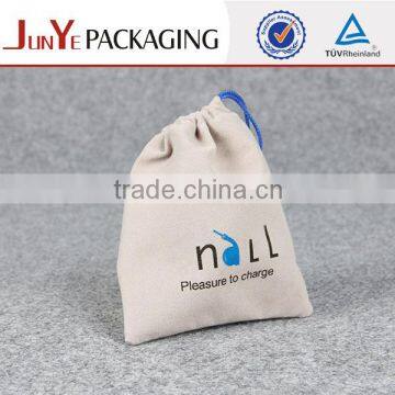White Pretty Small Drawstring Bags for Jewelry photo-5