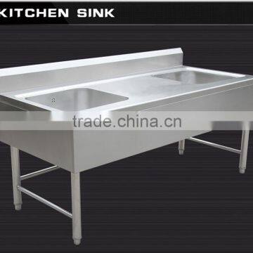 Adjustable Feets Separated Assembled Commercial Stainless Steel Kitchen Sink Cabinet With Platform Backsplash With Factory Suppl photo-2