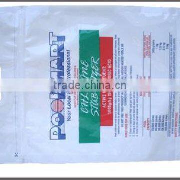 flat plastic chemical packaging bag