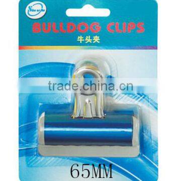 color bulldog clips