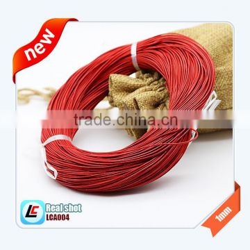 1mm 1.5mm 2mm Real Cow Leather Cord Pantone Color Available