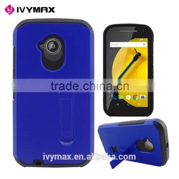 Kickstand hybrid case for motorola e2 hybrid case