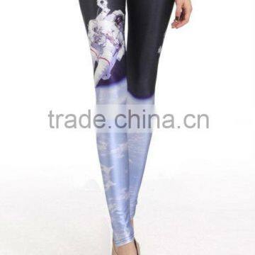 digital print spandex fabric leggings for women