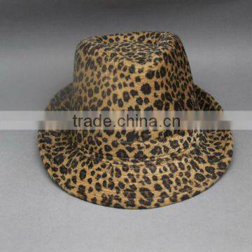 LEOPARD FEDORA HAT/FASHION CHEAP FEDORA HAT/2013 FEDORA HAT