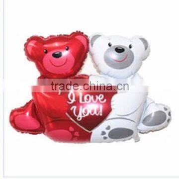 Love bear shaped foil balloons for wedding decoration