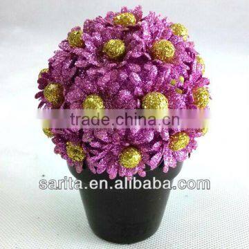 cheap decorative artificial flower ball for wedding decoration