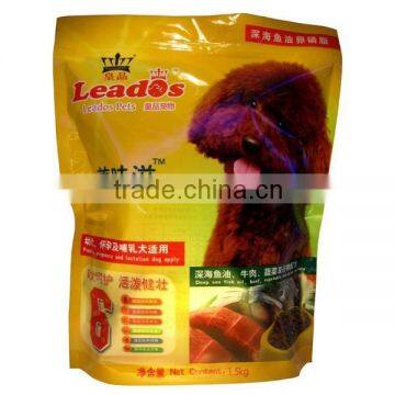 Stand up zipper bag/Packaging bag for dog food