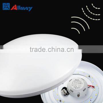 Microwave sensor led ceiling lamp 18W dimming sensor on off motion sensor light