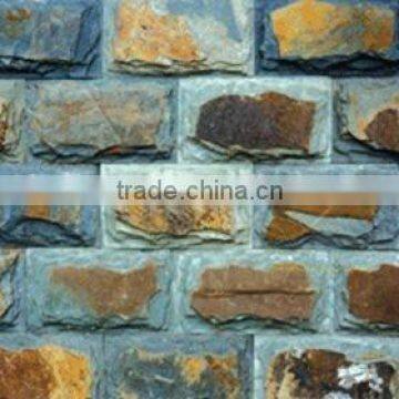 Cheap wall cadding black mushroom stone designs natural outside wall